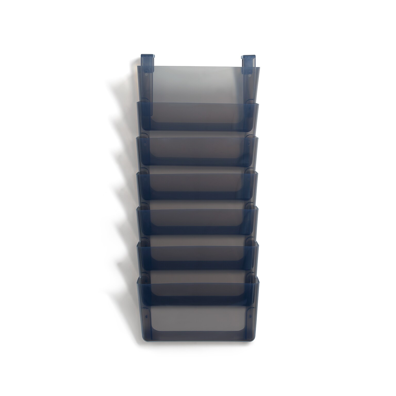 TRU RED™ 7-Pocket Plastic Letter Wall File, Smoke (TR55349)