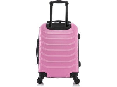 InUSA Endurance Polycarbonate/ABS Carry-On Suitcase, Pink (IUEND00S-PNK)