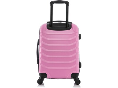 InUSA Endurance 20" Hardside Carry-On Suitcase, 4-Wheeled Spinner, TSA Checkpoint Friendly, Pink (IUEND00S-PNK)