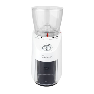 Capresso Infinity Plus Burr Coffee Grinder, White (570.02)