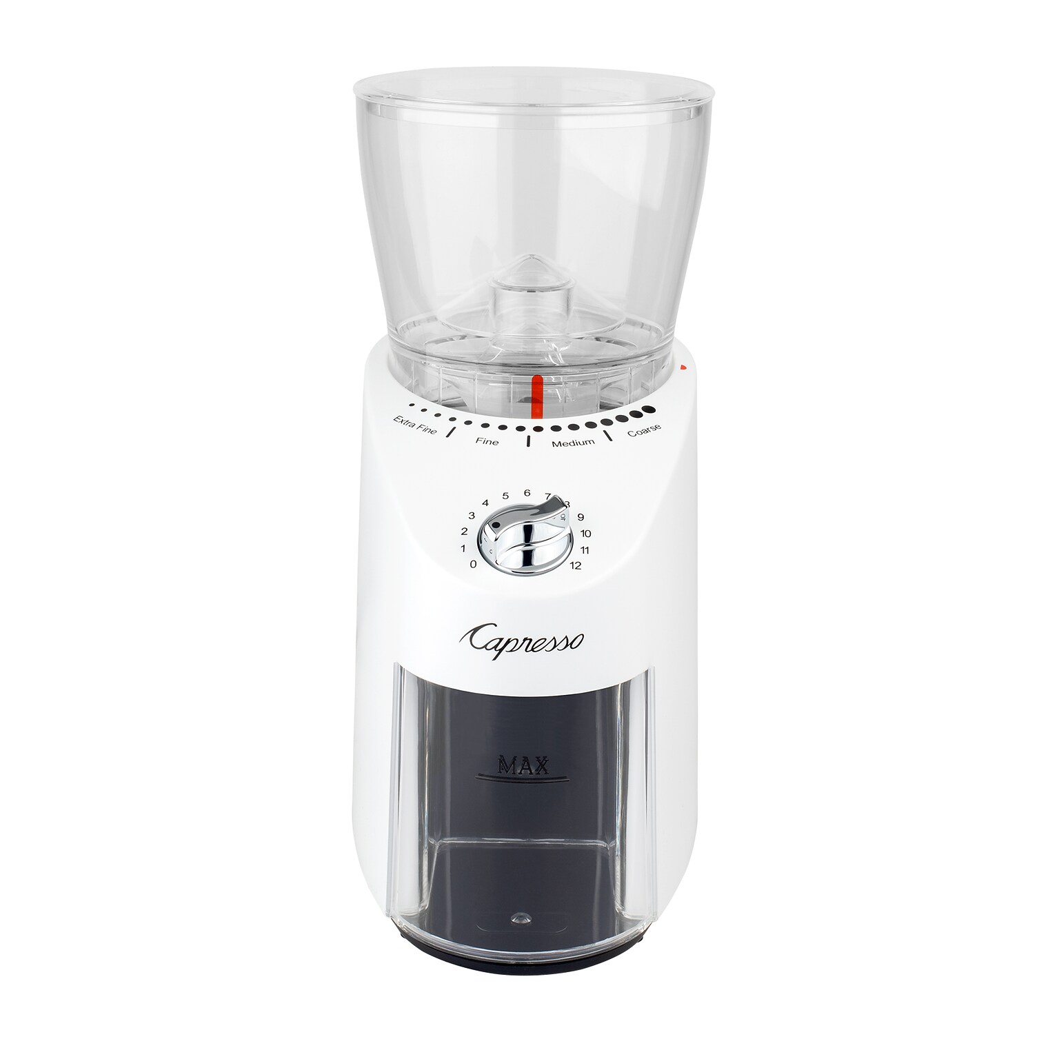 Capresso Infinity Plus Burr Coffee Grinder, White (570.02)