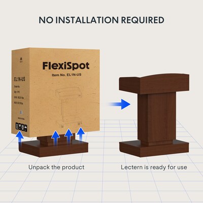 FlexiSpot EL1 Podium, Mahogany (EL1N-US)