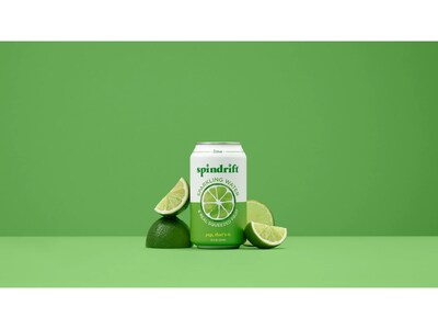 Spindrift Lime Flavored Sparkling Seltzer Water, 12 oz., 24 Cans/Carton (0-4108-0010)