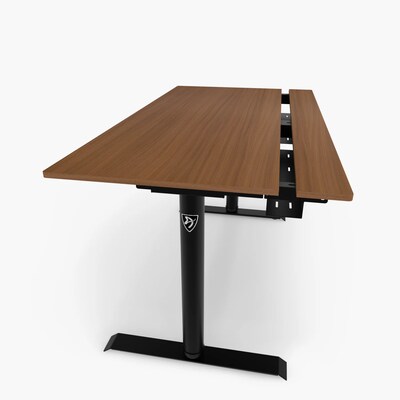 Arozzi Arena Nordico 55"W Electric Adjustable Standing Desk, Walnut (ARENANRDBKWLN)
