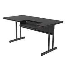 Correll Training Room Table, 72x30, Black Granite (BL3072TF-07)
