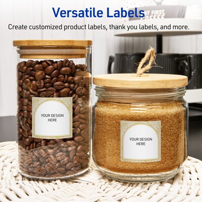 Avery Square Laser/Inkjet Multipurpose Labels, 3" x 3", White, 60/Pack (19479371053)