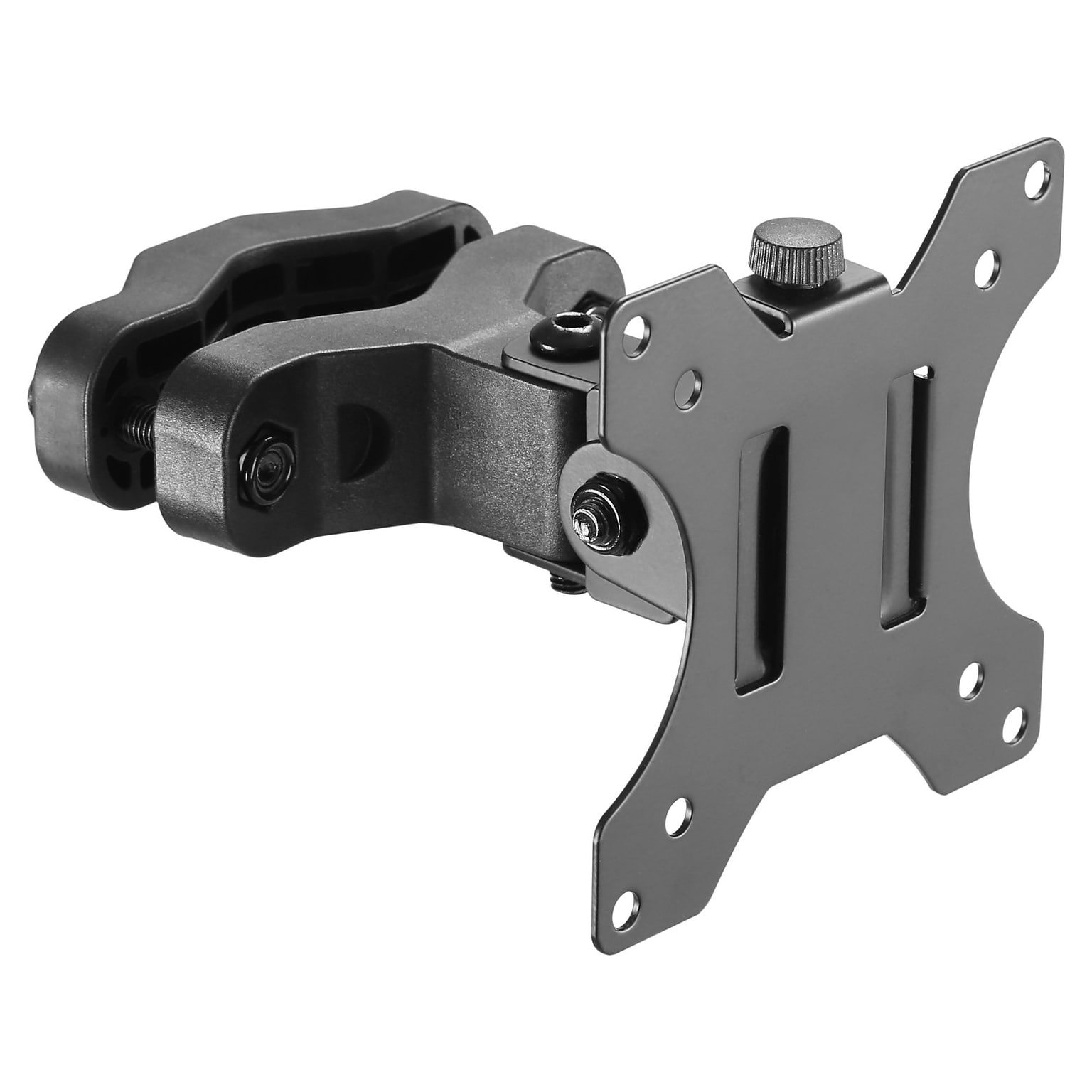 Amer Adjustable Pivot Pole Mount Monitor Arm, Up to 32 Monitor, Black (PM100)