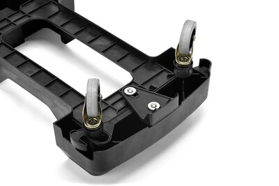 Alpine Industries Rectangular Trash Can Dolly, 200 lb. Weight Capacity, Black (477-DOLLY)