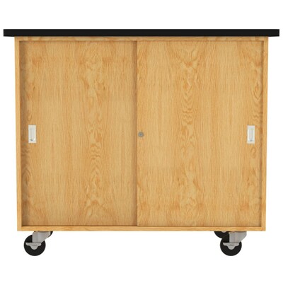 Diversified Woodcrafts 40" Mobile Balance Storage Cabinet, Oak (5201K)