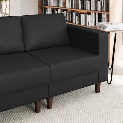 Flash Furniture Hercules Artemis LeatherSoft Right Arm Reception Chair, Black (ZB8921CRABLK)