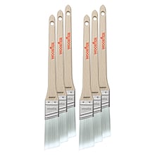 Wooster Brush Silver Tip 1 Polyester Thin Angle Brush, 6/Box (0052240010)