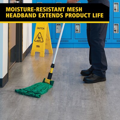 Rubbermaid Web Foot Mop Head, Tailband (FGT85206GR00)