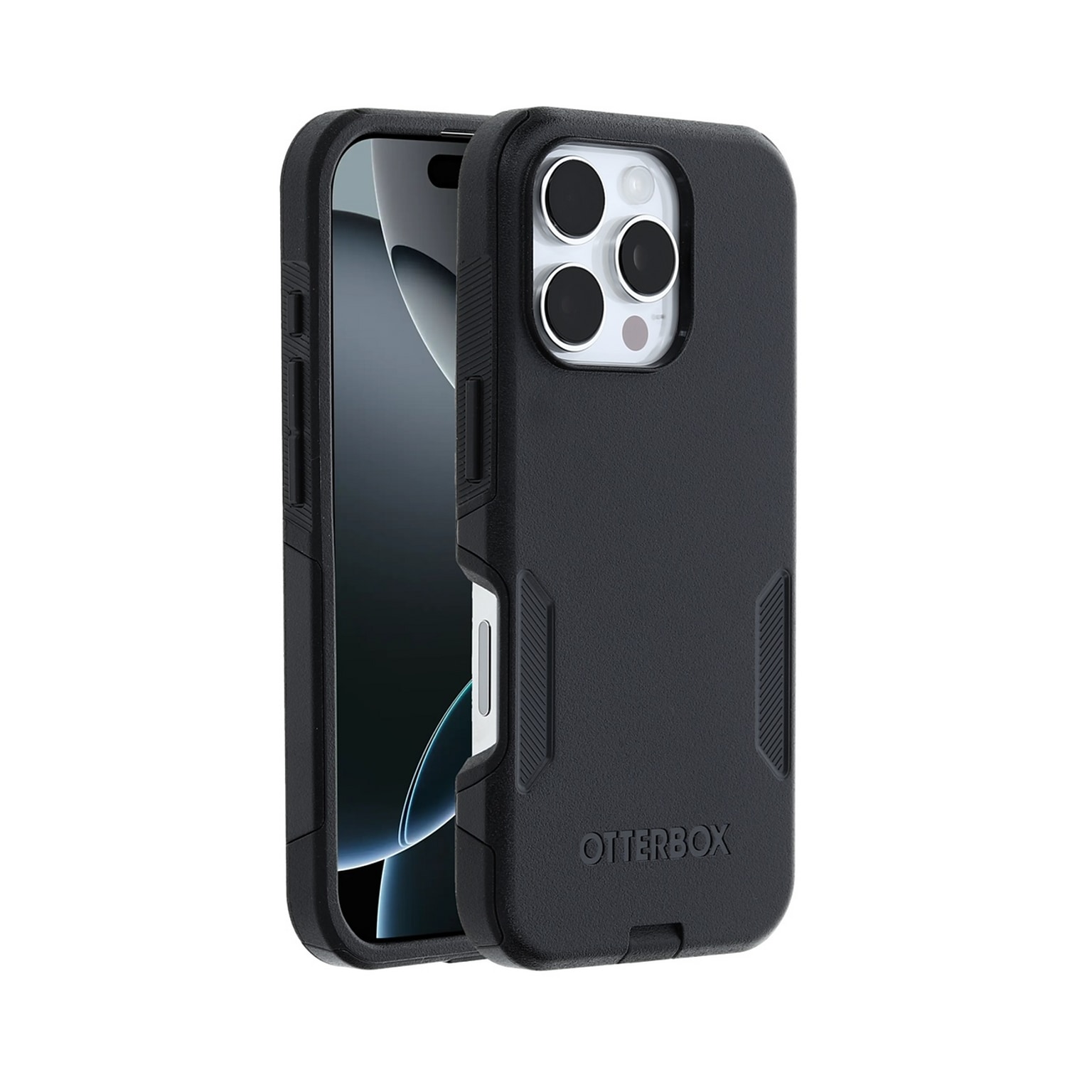OtterBox Commuter MagSafe Phone Case for iPhone 16 Pro, Shock Absorbing, Black (77-99699)