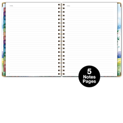 2027 Excello Brands 9" x 11" Weekly & Monthly Standard Planner, Paperboard Cover, Tree Seasons (FSHN-CY27-8511-20)