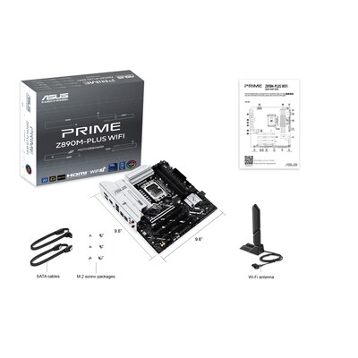 ASUS PRIME (Socket LGA1851) mATX Intel Core Ultra Desktop Motherboard (PRIME Z890M-PLUS WIFI)