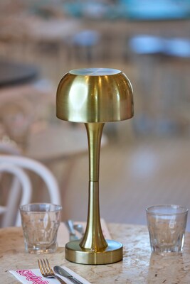 Adesso Jimmy LED Table Lamp, Antique Brass (2602-21)