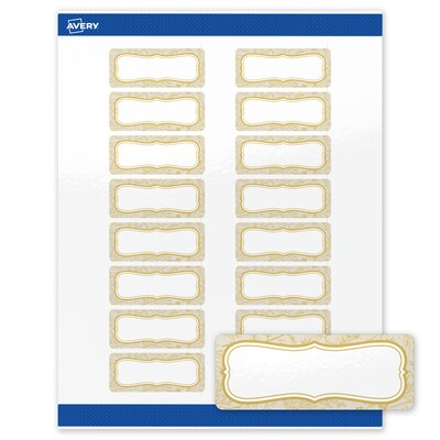 Avery Rectangle Laser/Inkjet Multipurpose Labels, 1 x 2-5/8, White, 160/Pack (19479371078)