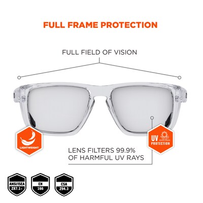 Ergodyne Skullerz SIXTEN-AFAS Anti-Fog Safety Glasses, Clear Lens (58210)