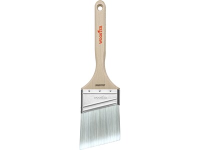 Wooster Brush Silver Tip 3 Polyester Angle Brush, 6/Box (0052210030)