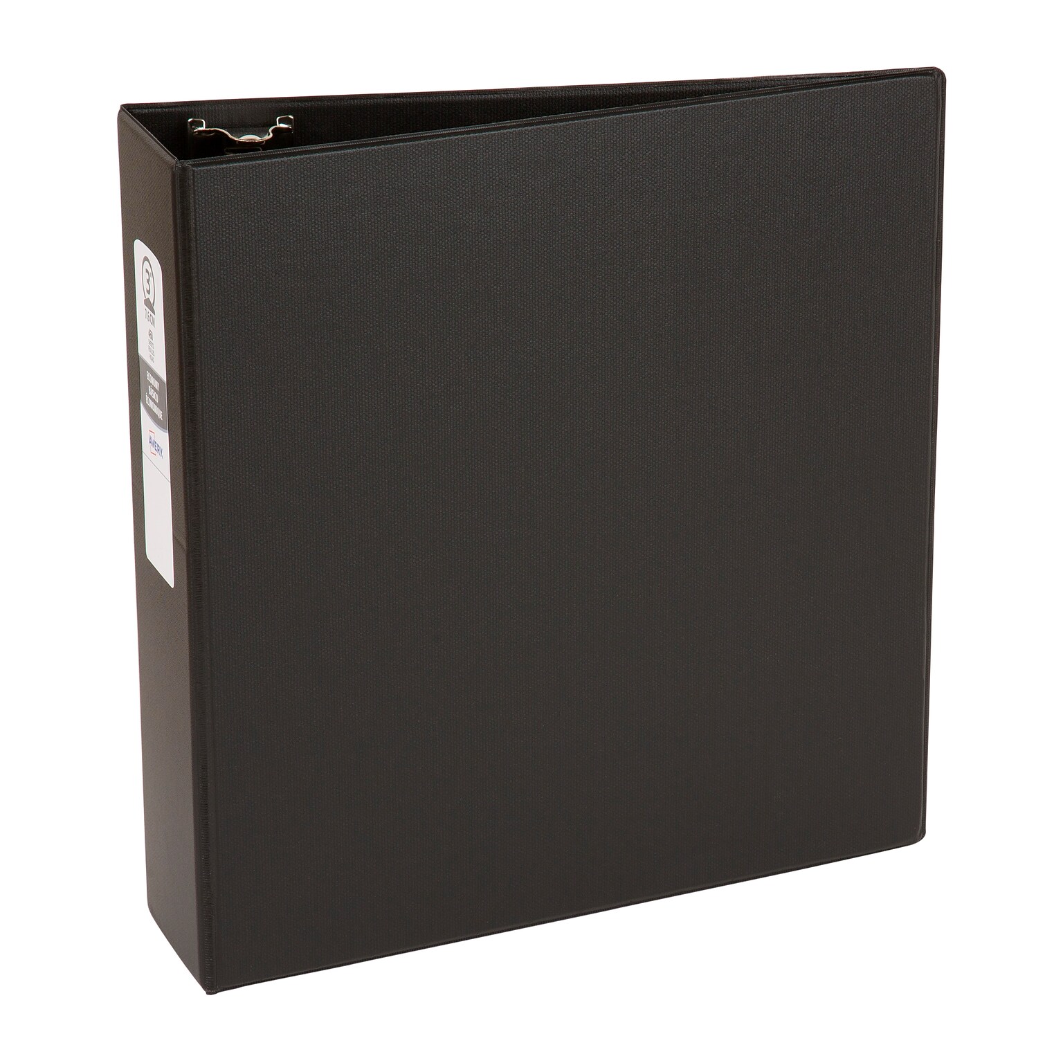 Avery 3 3-Ring Non-View Binders, Black (03602)