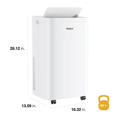 Whirlpool 115-Volt 12,000 BTU (8,300 BTU DOE) Portable Air Conditioner with Remote, White (WHNP121AW)