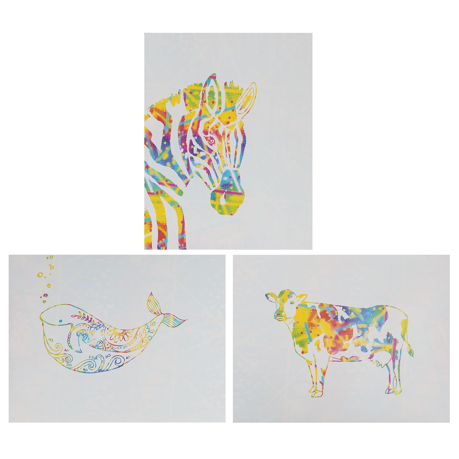 Dixon Now You See It! Radiant Gradient Art Paper, 8.5 x 11, White, 50/Sheets (PACAC4629)