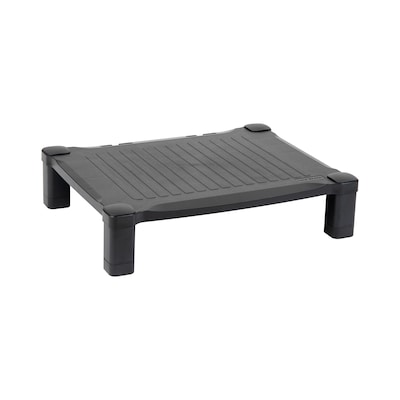 Mind Reader Adjustable Plastic Monitor/Laptop Stand, Black (PLMONST-BLK)