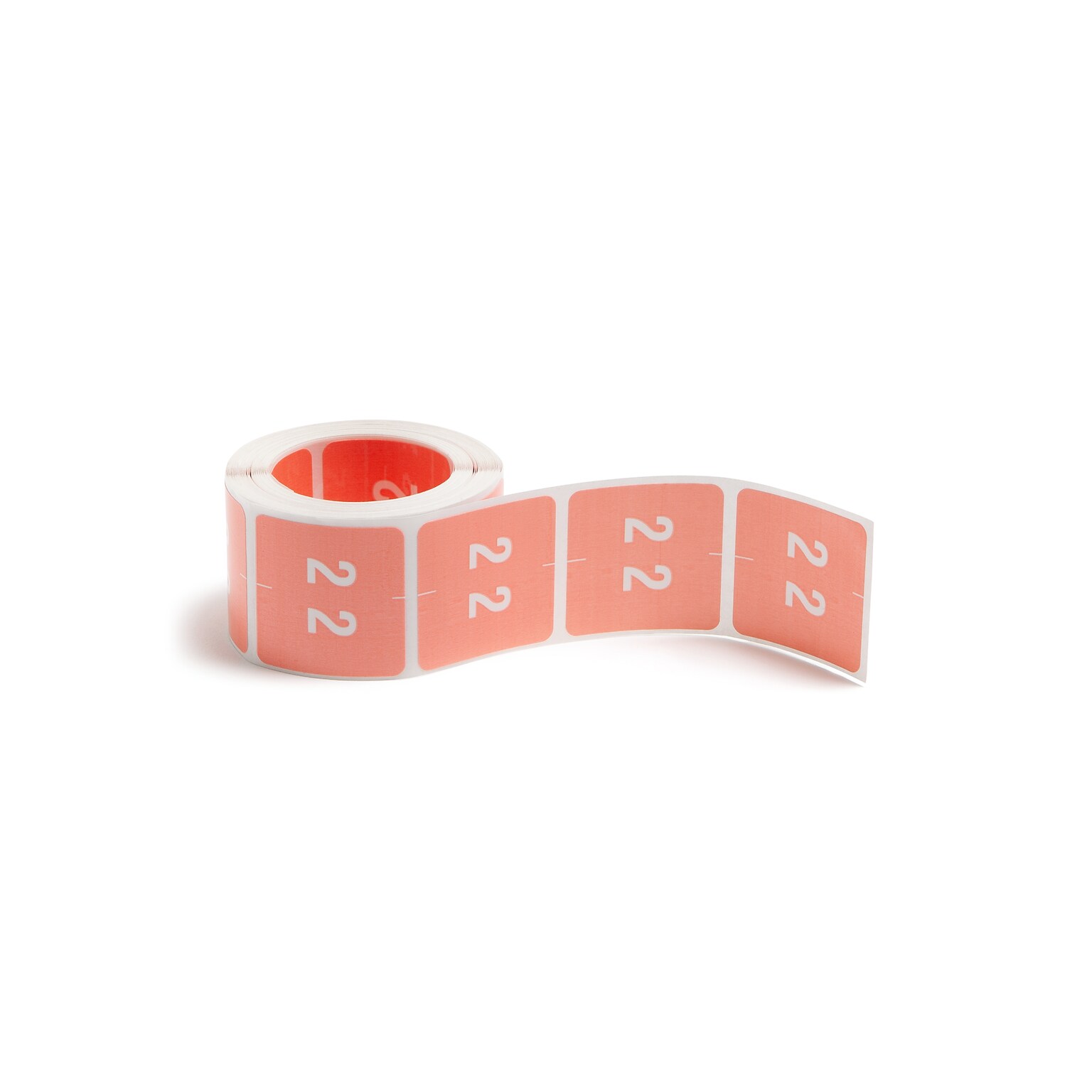 Smead DCC Color-Coded Numeric Label, 2, Label Roll, Pink, 250 labels per Roll (67422)