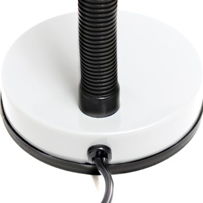 Simple Designs Basic LED Desk Lamp, 14.25", White (LD1003-WHT)