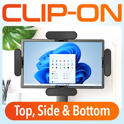 Delton P150 Clip-On 10-Watt Computer Speaker, USB-A, Black (DSP150C-U)