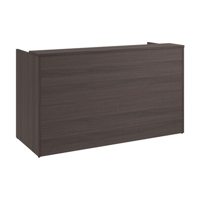 Bush Business Furniture Arrive 72W Reception Desk with Shelf and Mobile File Cabinet, Storm Gray (A
