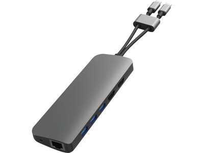 Hyper Products VIPER 10-Port USB-C Hub, Gray (HD392-GRAY)