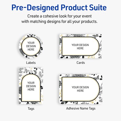 Avery Rectangle Laser/Inkjet Multipurpose Labels, 2-1/3" x 3-3/8", White, 80/Pack (19479371022)