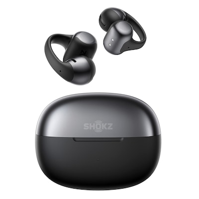 Shokz OpenDots ONE TWS Wireless Open-Ear Clip-on Earbuds & Charging Case, Bluetooth, Black (E310-ST-BK-US)