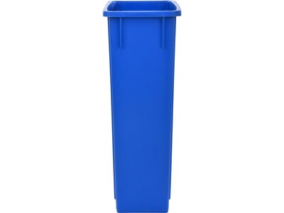 Alpine Industries Polypropylene Recycling Bin, 23 Gallon, Blue, 2/Pack (ALP477-R-BLU-PKG1-2)
