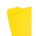 Smead SuperTab Reinforced File Folder, 3 Tab, Letter Size, Yellow, 100/Box (11984)