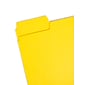 Smead SuperTab Reinforced File Folder, 3 Tab, Letter Size, Yellow, 100/Box (11984)