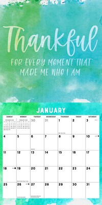 2026 Willow Creek Grateful, Thankful, Blessed 12" x 12" Monthly Wall Calendar (51344X)