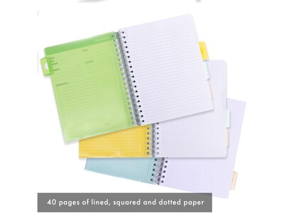 Pukka Pad B5 Study Book Customizable Notebook, 7.09" x 9.6", 120 Sheets, Gray/Silver (9824-STU)