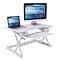 Rocelco 32 Height Adjustable Standing Desk Converter, Tall Sit Stand Up Retractable Keyboard Riser,
