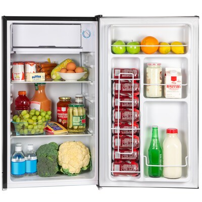 Igloo 3.2 Cu. Ft. Refrigerator with Freezer, Platinum (IRF32PL6A)