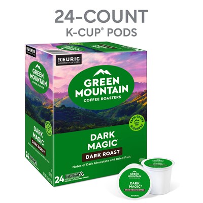 Green Mountain Dark Magic Coffee Keurig® K-Cup® Pods, Dark Roast, 24/Box (5000378882)