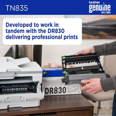 Brother TN835 Super High Yield Black Toner Cartridge, Print up to 5,000 Pages