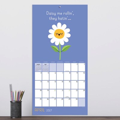 2027 TF Publishing Puns of Fun 12" x 12" Monthly Wall Calendar, Multicolored (27-1117)