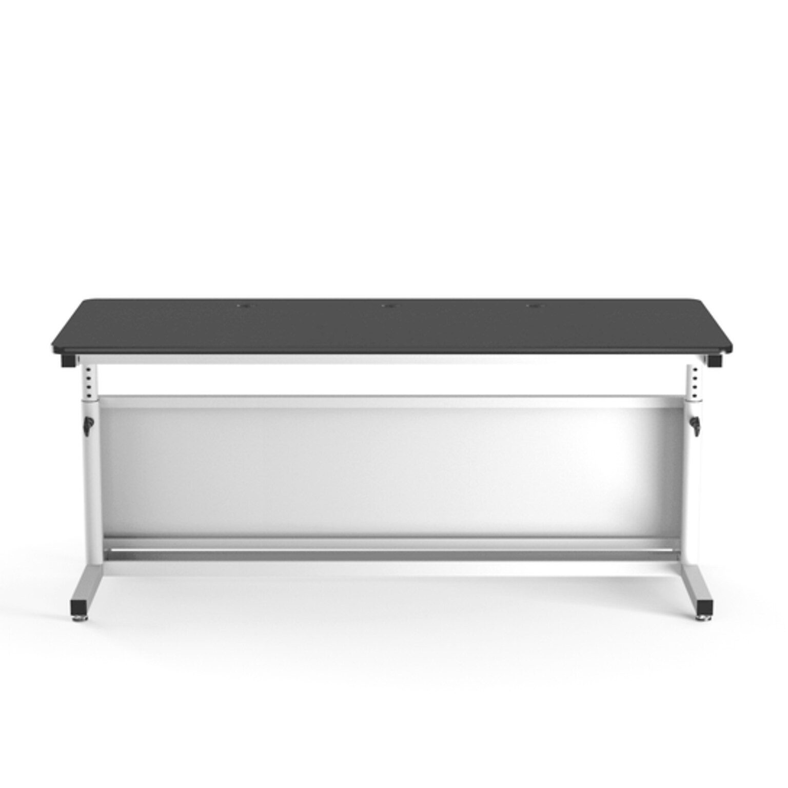 VersaDesk Deluxe 72W Manual Adjustable Standing Computer Table, Black/White (CTL7230-WB)