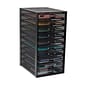 Mind Reader Network Collection 10-Drawer Metal Mesh Storage Organizer, Black (10CABMESH-BLK)