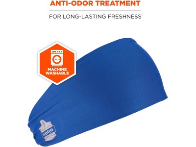 Ergodyne Chill-Its 6634 Cooling Headband, Blue, One Size (12701)