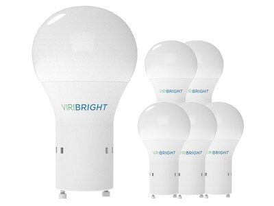 Viribright 9-Watt Daylight White LED Household Bulb, 6/Pack (640337)