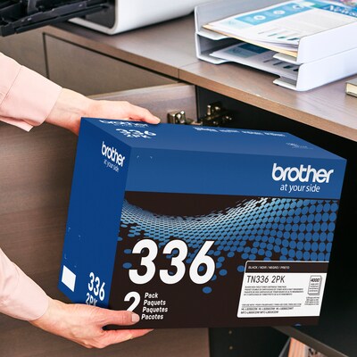 Brother TN-336 Black High Yield Toner Cartridge, 2/Pack  (TN3362PK)