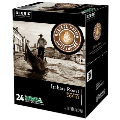 Barista Prima Italian Roast Coffee Keurig® K-Cup® Pods, Dark Roast, 96/Carton (66149)